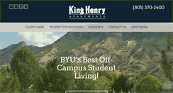 Desktop Screenshot of kinghenryapts.com